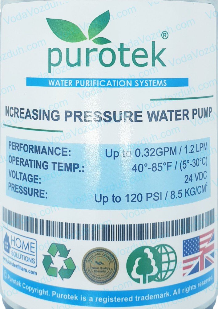Purotek PUMP100G помпа обратного осмоса